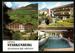 Cartolina Schenna Bei Meran, Hotel Starkenberg - Aussen, Hallenbad  - Other & Unclassified