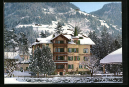 Cartolina Seis Am Schlern, Hotel Dolomitenhof Im Winter  - Autres & Non Classés