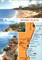 72310848 Miami Playa Strand Karte Brandung Miami Playa - Autres & Non Classés