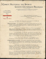 Jeux Olympiques 1932 Los Angeles Note Sur Le Voyage + Listes Passagers M.M. Lafayette Compagnie Générale Transatlantique - Other & Unclassified