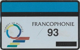 Mauritius - MU-MAU-0015, L&G, Francophonie '93 - Palm's (309B), 10U, 5.000ex, 9/93, Mint With Scratche - Maurice