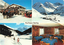 13979937 DAVOS_GR Kurhaus Sertig Gaststube Pferdeschlittenfahrt Langlauf Panoram - Sonstige & Ohne Zuordnung