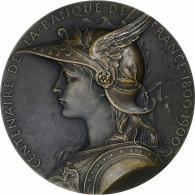 France, Médaille, Centenaire De La Banque De France, 1900, Bronze, Roty, TTB+ - Autres & Non Classés