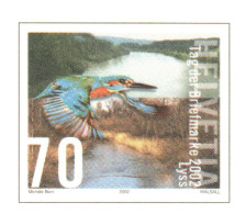 Switzerland 2002, Bird, Birds, Kingfisher, Postal Stationery, Pre-Stamped Post Card, 1v, MNH** - Other & Unclassified