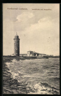 AK Cuxhaven, Leuchtturm Und Seepavillon  - Leuchttürme
