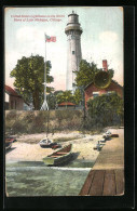 AK Chicago, United States Lighthouse On The North Shore Of Lake Michigan, Leuchtturm  - Phares