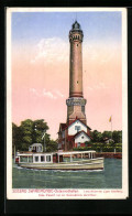 AK Swinemünde-Osternothafen, Leuchtturm Und Boot  - Lighthouses