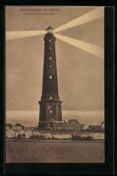 AK Borkum, Grosser Leuchtturm In Der Dämmerung  - Lighthouses