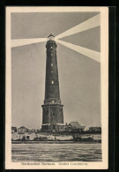 AK Borkum, Grosser Leuchtturm In Betrieb  - Leuchttürme