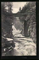 AK Gastein, Der Gasteiner Wasserfall Mit Brücke  - Autres & Non Classés