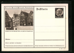 AK Nidda, Häuser Im Ortskern, Ganzsache Lernt Deutschland Kennen  - Briefkaarten