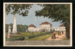 Steindruck-AK München, Schloss Nymphenburg  - Autres & Non Classés