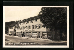 AK Enzklösterle Bei Wildbad /Schwarzw., Gasthof Und Pension Zum Hirsch - Strassenansicht  - Other & Unclassified