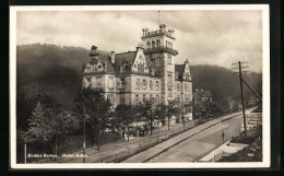 AK Baden-Baden, Hotel Eden Von Der Strasse Gesehen  - Baden-Baden