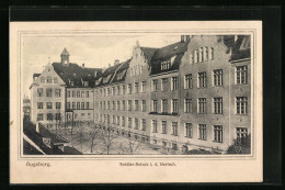 AK Augsburg, Schillerschule I. D. Wertach  - Augsburg