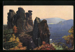 Künstler-AK Photochromie Nr. 3545: Oybin Und Umgebung, Nonnenklunzen  - Other & Unclassified