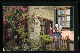 Künstler-AK Photochromie Nr. 3083: Zeeland, Walcheren, Mütter Mit Kindern  - Autres & Non Classés