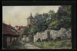 Künstler-AK Photochromie Nr.: 1904, Partie An Steinmauer Mit Turm  - Autres & Non Classés