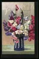Künstler-AK Photochromie Nr.: 840, Vase Mit Bunten Blumen  - Autres & Non Classés
