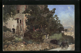 Künstler-AK Photochromie Nr. 1840: Kutsche Passiert Ein Schloss  - Other & Unclassified