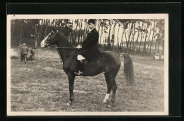 AK Reiter In Reitmontur Auf Einem Pferd  - Reitsport