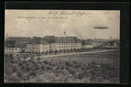 AK Berlin-Lankwitz, Neue Garde-Train-Kaserne Mit Zeppelin  - Zeppeline