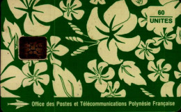 TELECARTE POLYNESYE FRANCAISE..MOTIF PAREO  .. 60 Unites - French Polynesia