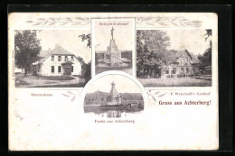 AK Achterberg, Gasthof P. Wehrhoff, Herrenhaus, Kriegerdenkmal  - Autres & Non Classés