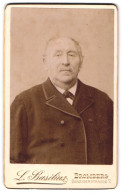 Fotografie L. Basilius, Bromberg, Danzigerstr.7, Portrait älterer Herr Mit Schnauzbart Im Anzug  - Personnes Anonymes