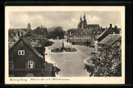 AK Ludwigsburg, Holzmarkt Mit Abelsbrunnen  - Ludwigsburg