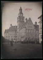 Fotografie Brück & Sohn Meissen, Ansicht Döbeln, Rathaus Mit Vorplatz  - Lieux