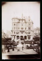 Fotografie Brück & Sohn Meissen, Ansicht Karlsbad, Savoy Westend Hotel & Pferdekutschen  - Lieux