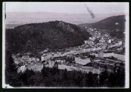 Fotografie Brück & Sohn Meissen, Ansicht Karlsbad, Blick Auf Die Stadt Mir Bürger Schule Und Grand Hotel Pupp  - Places