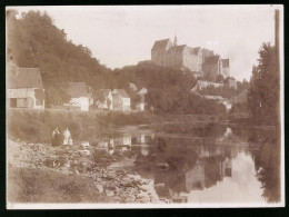 Fotografie Brück & Sohn Meissen, Ansicht Colditz, Teilansicht Der Stadt Mit Blick Nach Dem Schloss  - Places