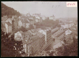 Fotografie Brück & Sohn Meissen, Ansicht Karlsbad, Blick In Die Stadt Von Der Stefanspromenade Aus Gesehen  - Places