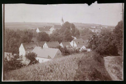 Fotografie Brück & Sohn Meissen, Ansicht Herzogswalde, Blick über Die Dächer Des Ortes Mit Kirche  - Lugares