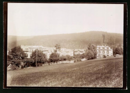 Fotografie Brück & Sohn Meissen, Ansicht Bad Elster, Blick Auf Die Häuser In Der Lindenstrasse Und Brunnenberg  - Lugares