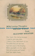 R164705 Greetings. With Loving Thoughts And Best Wishes From Alconby Weston. W. - World
