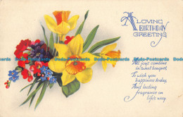 R164710 A Loving Birthday Greeting. Flowers - World