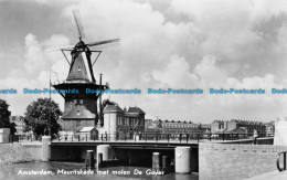 R165772 Amsterdam. Mauritskade Med Molen De Goyer. J. G. V. Agtmaal. RP - Monde