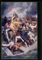 Künstler-AK Nelson`s Conflict With A Spanish Launch, July 3, 1797  - Andere & Zonder Classificatie