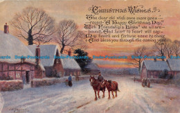 R164728 Greetings. Christmas Wishes. Winter Scene On The Road. W. And K - Monde