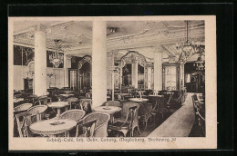 AK Magdeburg, Schloss-Cafe, Breiteweg 30, Innenansicht  - Magdeburg