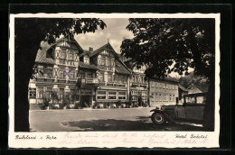 AK Rübeland /Harz, Strassenpartie Mit Hotel Bodetal  - Autres & Non Classés