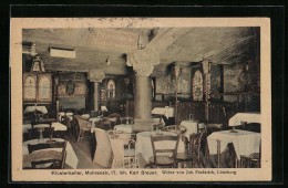 AK Berlin-Pichelsberg, Gasthaus Klosterkeller, Mohrestr. 17, Innenansicht  - Spandau