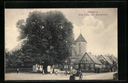AK Preetz, Alte Linde Mit Stadtkirche  - Preetz