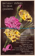 R164007 Greetings. Birthday Wishes To Dear Grandma. Flowers. Beagles And Co. RP. - Monde