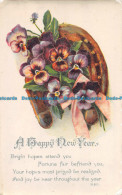 R164008 Greetings. A Happy New Year. Horseshoe And Flowers. W. And K - Monde