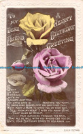 R164021 To My Dear Friend A Hearty Birthday Greeting. Roses. Beagles And Co. RP - Monde
