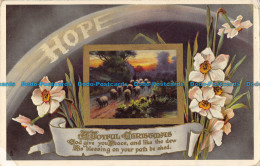 R164767 Hope. A Joyful Christmas. Sheeps On The Road. Tuck. Gem Glosso. 1912 - Monde